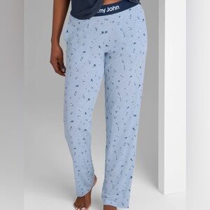 Tommy John Women's Blue Floral Pajama Pants